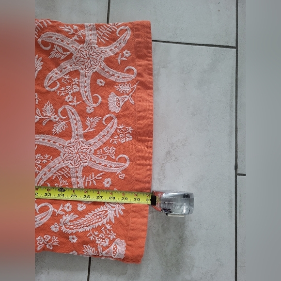 Maeve/Anthropologie Orange Starfish Print Swim Cover-Up/ Used - Picture 9 of 10